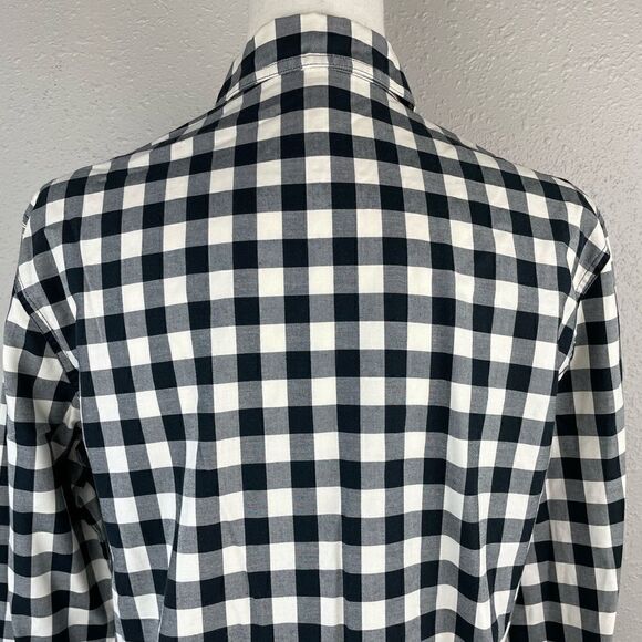 Jones New York Black and White Button Down Shirt Size 4 EUC - Picture 5 of 6